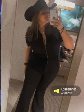 Stetson Black Boot Cut Jumpsuit with Front Zip